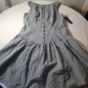Wild Fable Blue and White Checkered Dress